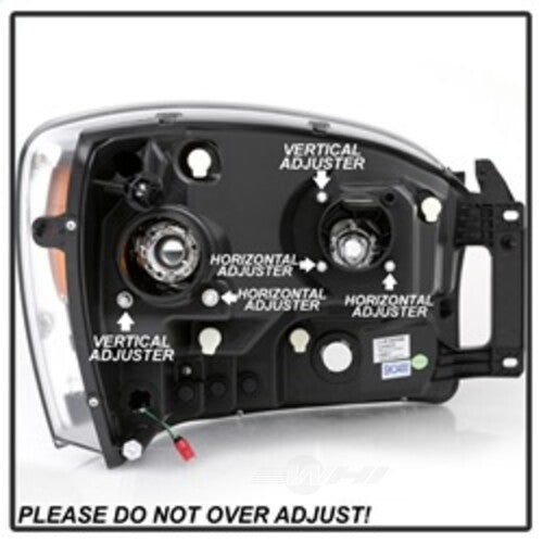 Spyder Auto (Spyder Signature) Projector Headlights - Version 2 - Light Bar DRL - Black 5085306 fits 2006-2008 Dodge Ram 1500 / 2006-2009 Dodge Ram 2500 / 2006-2009 Dodge Ram 3500