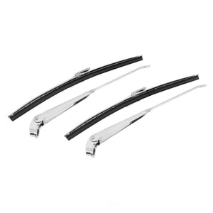 Scott Drake Windshield Wiper Arm and Blade Kit, Polished Stainless Steel KIT-WIP-6 fits 1966-1968 Ford Mustang