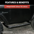 Load image into Gallery viewer, ARIES 3" Round Black Steel Side Bars 203014 fits Ford F-250, F-350 Super Duty