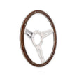 Load image into Gallery viewer, Scott Drake Style Genuine Wood &amp; Aluminum 15" 9 Hole Steering Wheel S1MS-3600-WG fits 1965-1973 Ford Mustang Shelby Cobra