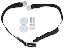 Load image into Gallery viewer, Scott Drake Push Button Seat Belt Black SB-BK-PBSB fits 1964-1973 Ford Mustang