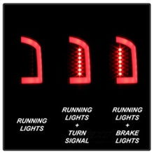 Load image into Gallery viewer, Spyder Auto (Spyder) Light Bar LED Tail Lights - Version 3 - Black 5084118 fits 2003-2006 Dodge Ram 2500 / 2003-2006 Dodge Ram 3500