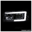 Load image into Gallery viewer, Spyder Auto Signature) Projector Headlights Version 2 Light Bar DRL Chrome 5084620 fits 1999-2007 GMC Sierra 1500 / 1999-2006 GMC Sierra 2500 / 2001-2006 GMC Sierra 3500 / 2000-2006 GMC Yukon / 2000-2006 GMC Yukon XL