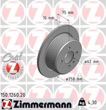 Load image into Gallery viewer, Zimmermann Coated Brake Disc fits 1988-1991 BMW 325IX