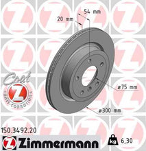 Load image into Gallery viewer, Zimmermann Coated Brake Disc 3492 fits 2009-2016 BMW Z4