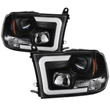 Load image into Gallery viewer, Spyder Auto (Spyder Signature) Projector Headlights - Version 2 - Light Bar DRL - Black 5084811 fits 2009-2010 Dodge Ram 1500 / 2009-2010 Dodge Ram 2500 / 2009-2010 Dodge Ram 3500 / 2011-2018 Ram 1500 / 2011-2016 Ram 2500 / 2011-2016 Ram 3500