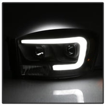 Load image into Gallery viewer, Spyder Auto (Spyder Signature) Projector Headlights - Version 2 - Light Bar DRL - Black 5085306 fits 2006-2008 Dodge Ram 1500 / 2006-2009 Dodge Ram 2500 / 2006-2009 Dodge Ram 3500