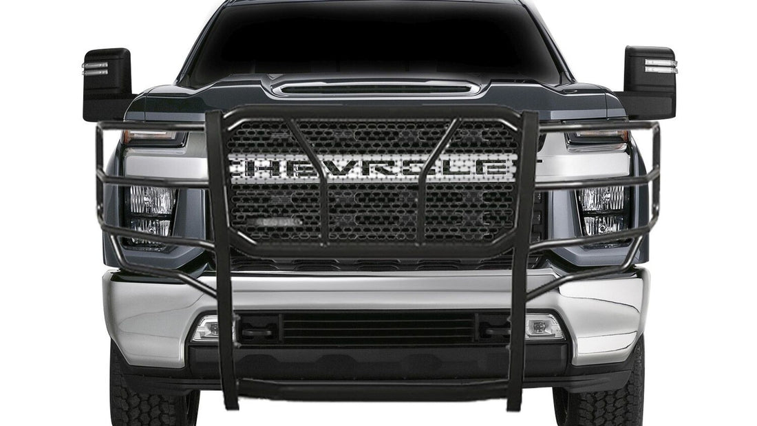 Black Horse Off Road Rugged Heavy Duty Grille Guard RU-CHSI30-B fits 2020 Chevrolet Silverado 2500 HD, Silverado 3500 HD
