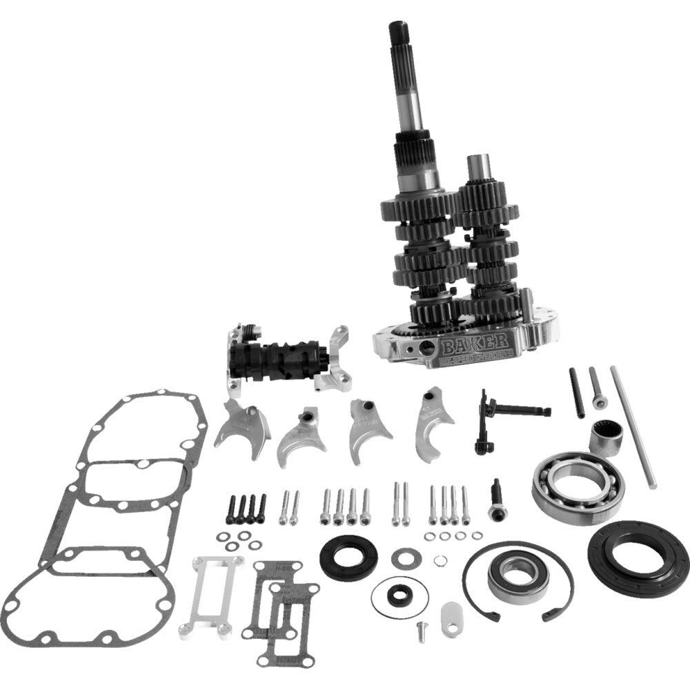 Baker 6-Speed Gear Set - Polished OD6-404P-02 fits 2001 Harley-Davidson Electra Glide / 2001 Harley-Davidson Road Glide / 2001 Harley-Davidson Road KING