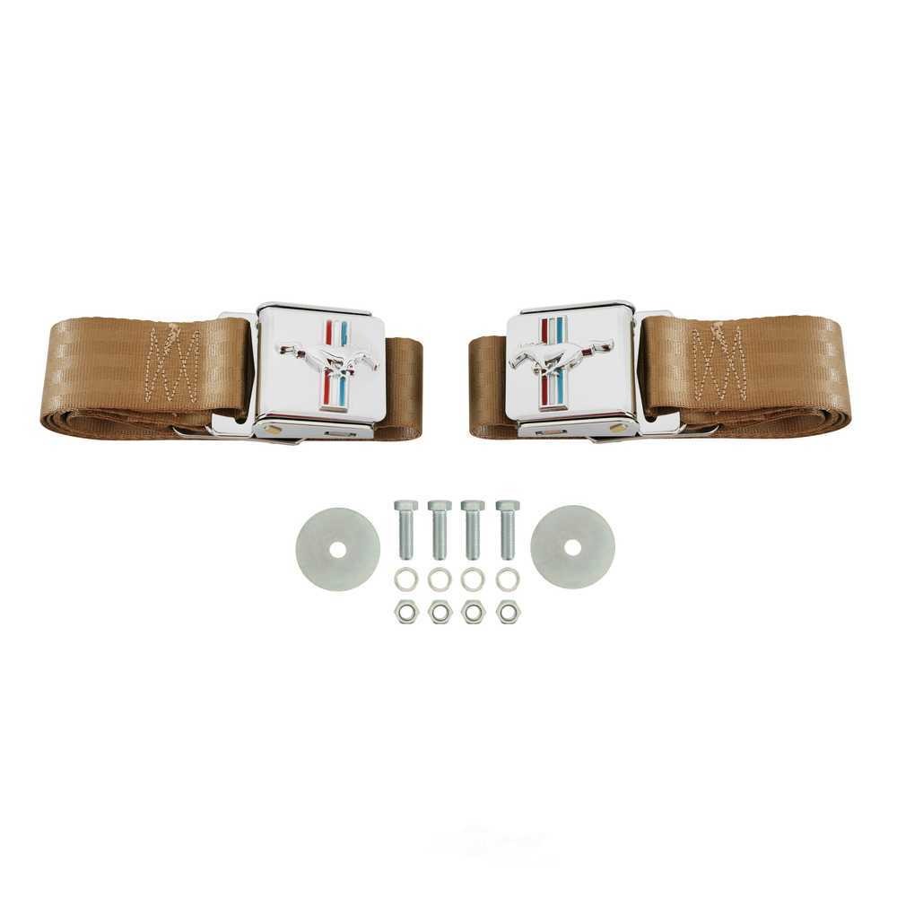 Scott Drake Seat Belt Set with Emblem SB-PR-H fits 1964-1973 Ford Mustang