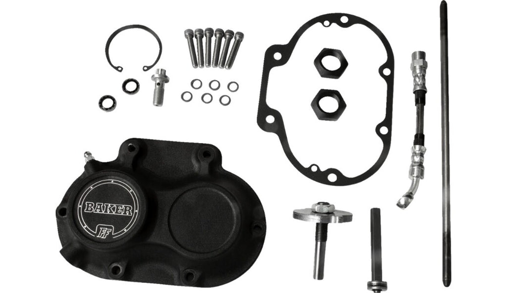 Baker Transmission Side Cover Hydraulic Black M8-10603-A fits 2017-2024 Harley-Davidson Breakout / 2017-2021 CVO / 2018-2024 CVO Road Glide / 2020-2022 CVO Tri Glide / 2018-2020 Deluxe / 2017-2022 Electra Glide / 2019-2020 Fxdr / 2018-2023 Fat Bob