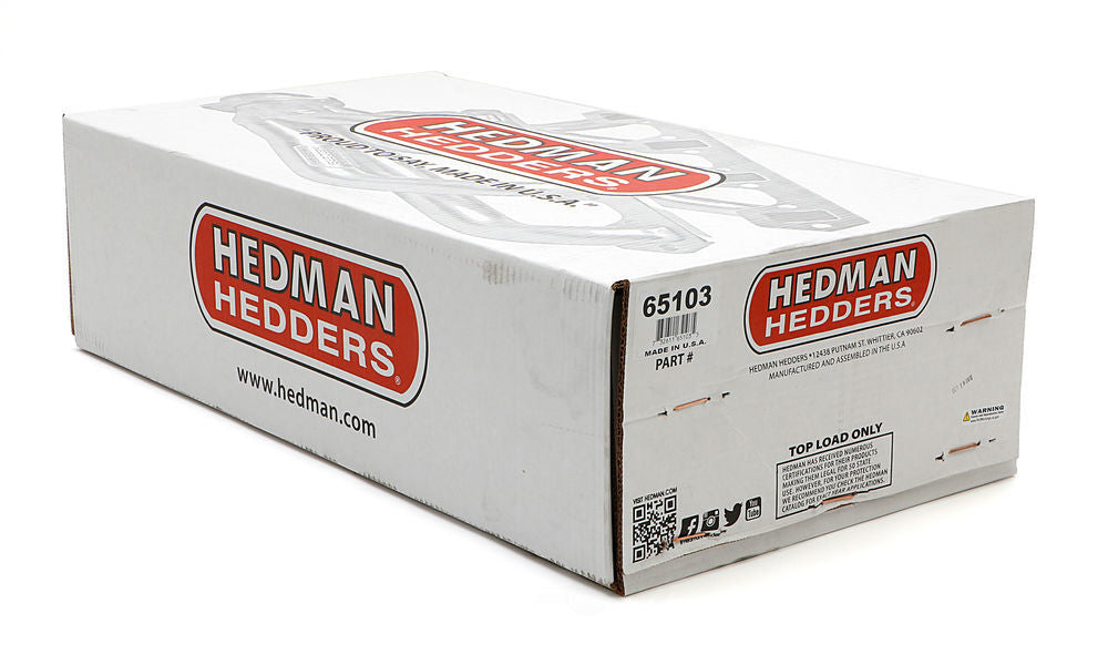 Hedman Hedders Standard Uncoated Headers; 2 in. Tube Dia.; 3 in. Coll.; MID-LENGTH Design 65103 fits 1965-1981 Chevrolet Bel Air / Biscayne / Camaro / Caprice / Chevelle / El Camino / Impala / Laguna