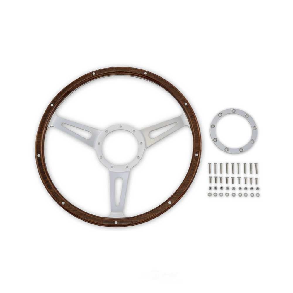 Scott Drake Style Genuine Wood & Aluminum 15" 9 Hole Steering Wheel S1MS-3600-WG fits 1965-1973 Ford Mustang Shelby Cobra