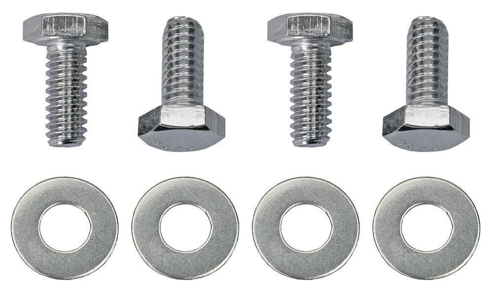 Trans-Dapt Performance 1/4 in.-20 x 3/4 in. Hex Head Valve Cover Bolts and Washers (set of 4)- Chrome 9781
