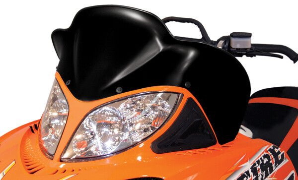 Powermadd Windshield - 17" - Black 12823 fits 2009-2010 Arctic CAT Crossfire R 1000, Crossfire R 8, Crossfire R 8 LE, Crossfire 800, M8 Sno PRO EFI 162in / 2009 Arctic CAT Crossfire R 1000 LE, Crossfire 1000, Crossfire 1000 Sno PRO
