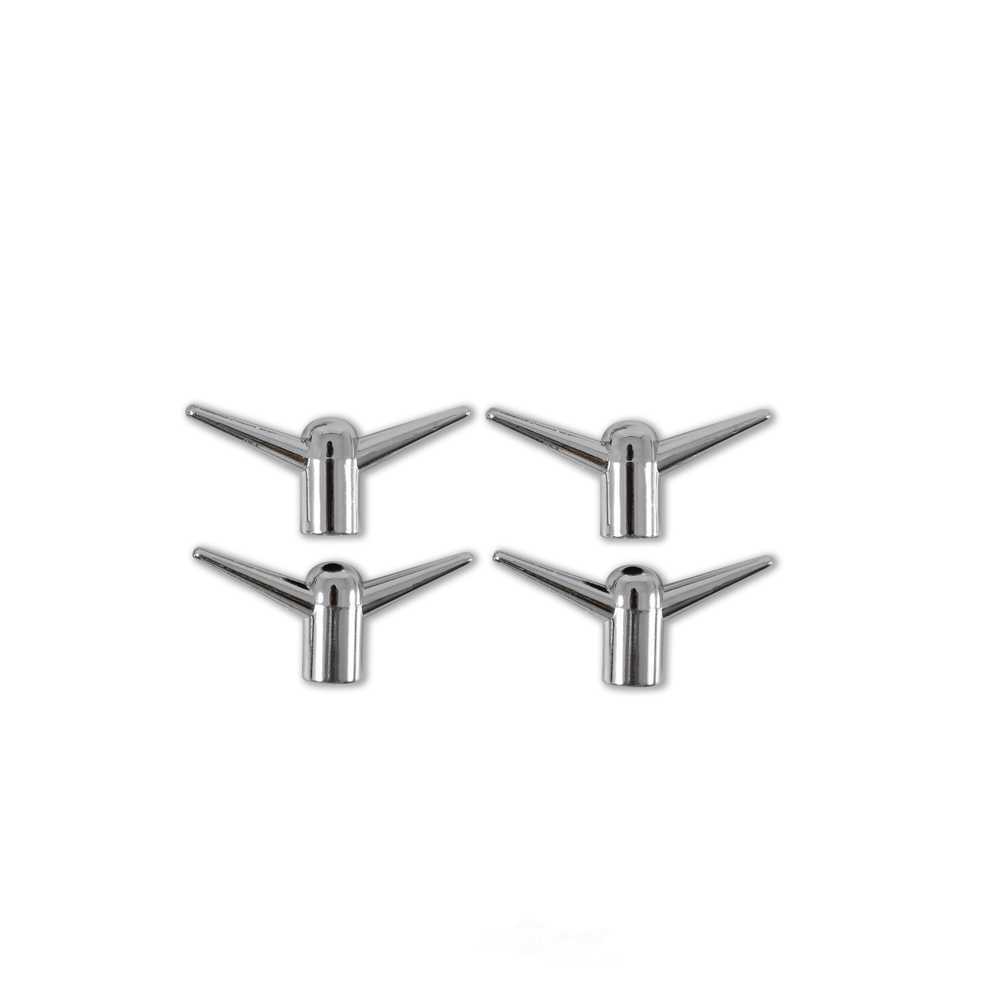 Mr Gasket Valve Cover Y Wing Bolts - Chrome Plated - 4 Pack 9824 fits 1975 Chevrolet Bel Air, C30, Camaro, Caprice, Impala, Nova / 1972-1974 Chevrolet Blazer / 1977-1980 Chevrolet C10, Malibu, K30