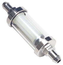 Load image into Gallery viewer, Trans-Dapt Performance 3/8 in. Fuel Filter- Glass and Chrome (not for fuel injection) 9245