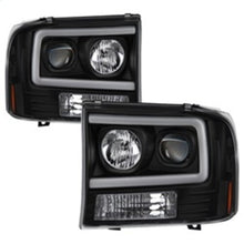 Load image into Gallery viewer, Spyder Auto (Spyder Signature) 1PC Light Bar Projector Headlights - Black 5084491 fits 2000-2004 Ford Excursion / 1999-2004 Ford F-250 Super Duty