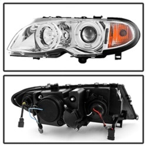Spyder Auto (Spyder Signature) Projector Headlights 1PC - LED Halo - Chrome 5042408 fits 2002-2005 BMW 320I / 2002-2005 BMW 325I / 2002-2005 BMW 325XI / 2002-2005 BMW 330I / 2002-2005 BMW 330XI