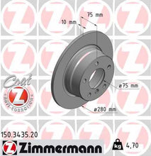 Load image into Gallery viewer, Zimmermann Coated Brake Disc 3435 fits 2003-2005 BMW Z4 2.5I