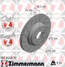Load image into Gallery viewer, Zimmermann Brake Disc 3459 fits 2008-2013 BMW M3 / 2011 BMW 1 Series M