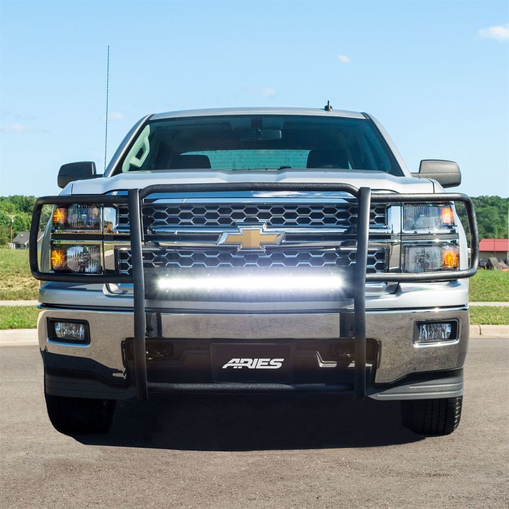 ARIES Pro Series Black Steel Grille Guard P4091 fits 2014-2018 Chevrolet Silverado 1500