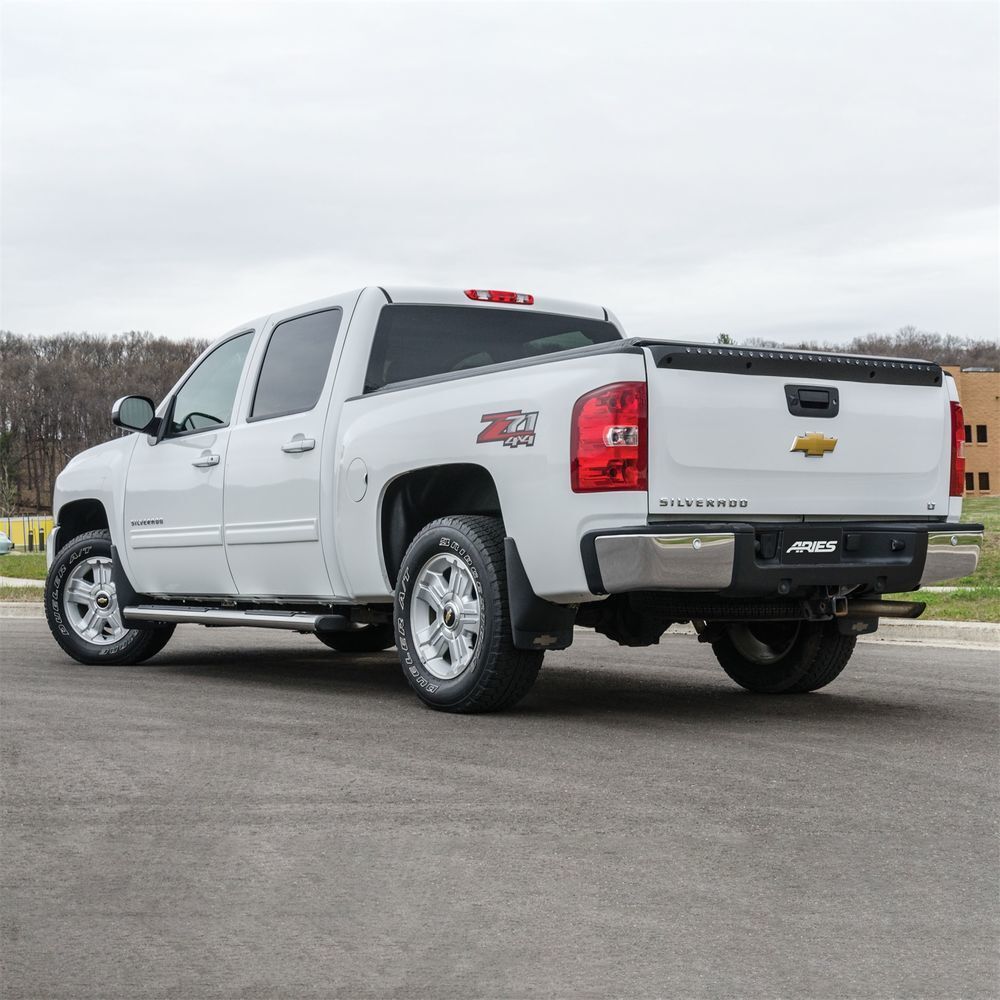 ARIES 6" x 91" Polished Stainless Oval Side Bars 4444049 fits Silverado / Sierra / CREW CAB