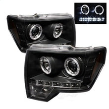 Load image into Gallery viewer, Spyder Auto (Spyder Signature) Projector Headlights - LED Halo - Black 5010230 fits 2010-2014 Ford F-150