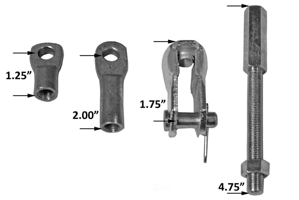 Tuff Stuff Performance Accessories Universal Brake Booster Rod & Clevis Kit 4750