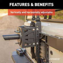 Load image into Gallery viewer, ARIES Jeep Wrangler JL Heavy-Duty Spare Tire Carrier 2563001 fits 2018-2019 Jeep Wrangler