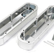 Load image into Gallery viewer, Hamburger's Performance FABRICATED ALUMINUM VALVE COVERS BRUSHED WITH HOLE 1040 fits Ford SB