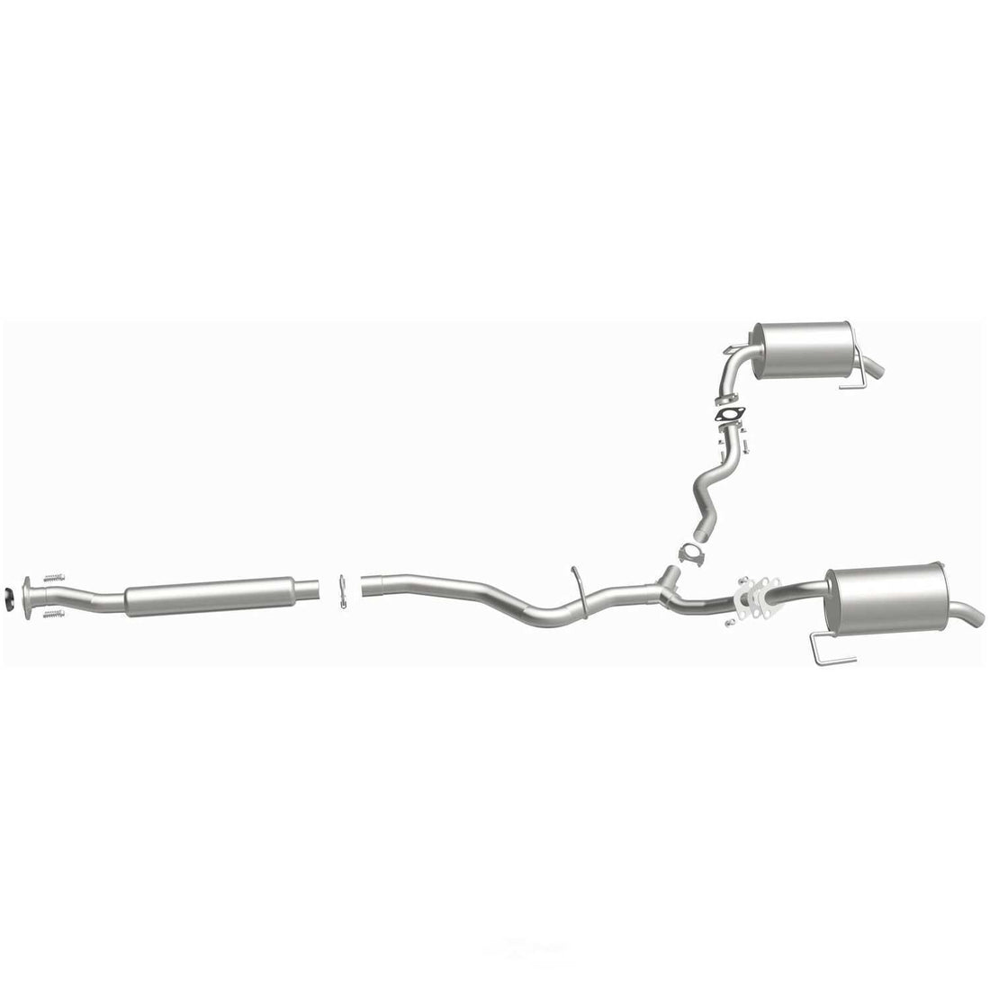 BRExhaust Direct-Fit Exhaust System Replacement Kit 106-0163 fits 2005 Subaru Outback R / 2006-2007 Subaru Outback R L.l. Bean Edition