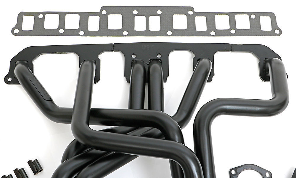Hedman Hedders Uncoated Dual-Outlet Long-Tube Headers 99600 fits 1972-1983 Jeep CJ5 / 1972-1975 Jeep CJ6 / 1976-1986 Jeep CJ7