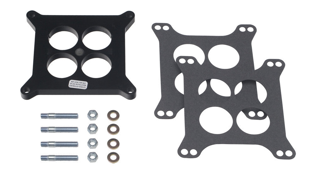 Trans-Dapt Performance 1/2 in. Holley 4BBL Spacer - Ported- Plastic Phenolic Carburetor Spacer 2370