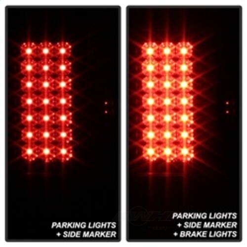 Spyder Auto (Spyder) LED Tail Lights - Black Smoke 5083296 fits 2008-2016 Ford F-250 Super Duty / 2008-2016 Ford F-350 Super Duty / 2009-2015 Ford F-450 Super Duty