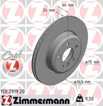 Load image into Gallery viewer, Zimmermann Coated Brake Disc 2919 fits 2012-2020 BMW 320I / 320I xDrive / 328I / 328I GT xDrive / 328I xDrive / 330E / 330I / 330I GT xDrive