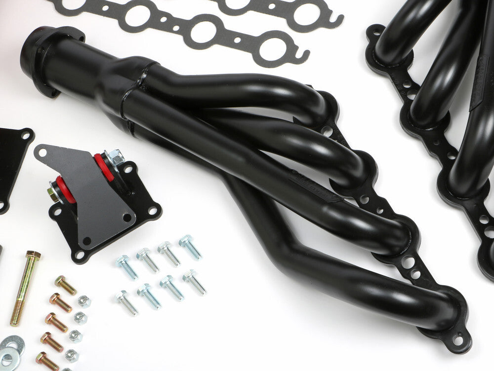 Trans-Dapt Performance SWAP IN A BOX KIT Into Auto Trans- Black Headers 42051 fits 1973 1974 Chevrolet C10 Pickup / 1973 1974 Chevrolet C10 Suburban / 1973 1974 Chevrolet C20 Pickup / 1973 1974 Chevrolet C20 Suburban / 1973 1974 GMC C15/c1500 Pickup