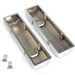 Load image into Gallery viewer, Hamburger's Performance FABRICATED ALUMINUM VALVE COVERS CHROME WITH HOLE 1025 fits Chevy SB