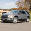 Load image into Gallery viewer, ARIES AeroTread 5" x 76" Polished Stainless Running Boards, Select Traverse, Acadia 2051020 fits 2007-2012 GMC Acadia / 2007-2016 GMC Acadia SLE, Acadia SLT / 2009-2016 Chevrolet Traverse LTZ / 2009-2017 Chevrolet Traverse LS, Traverse LT