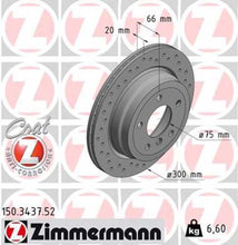 Load image into Gallery viewer, Zimmermann Brake Disc 3437 fits 2006 BMW 325XI / 2007-2013 BMW 325XI / 328I / 328I xDrive / 2007-2015 BMW 328XI / 2009-2013 BMW 328I xDrive / 2012-2015 BMW X1