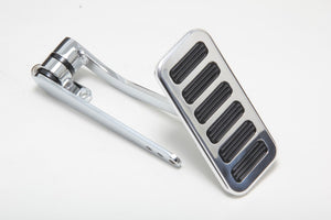 Trans-Dapt Performance Firewall mount Gas Pedal w/ Inserts; 4-1/4 x 2 in.- Pol. Aluminum with Steel Arm 8956