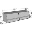 Load image into Gallery viewer, Unique Truck Accessories 48" Contr. TopSider w/ Drawers &amp; Doors Comm. Class TBS200-48-BD