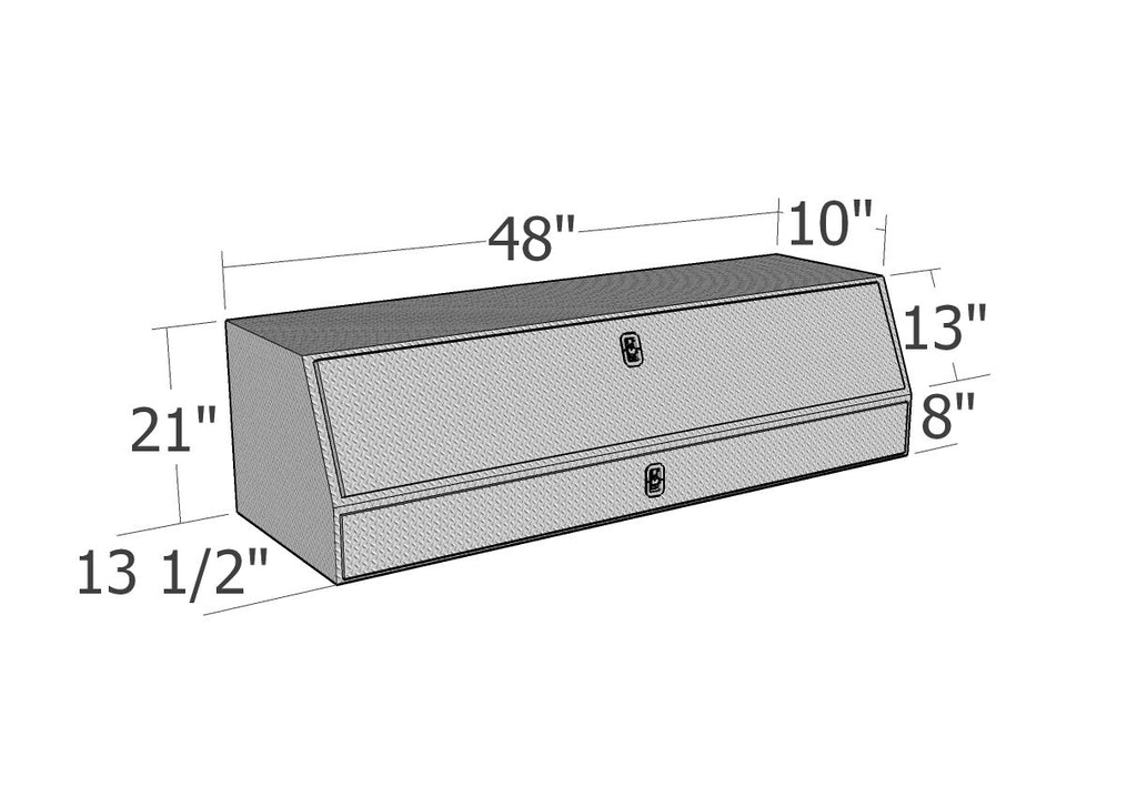 Unique Truck Accessories 48" Contr. TopSider w/ Drawers & Doors Comm. Class TBS200-48-BD