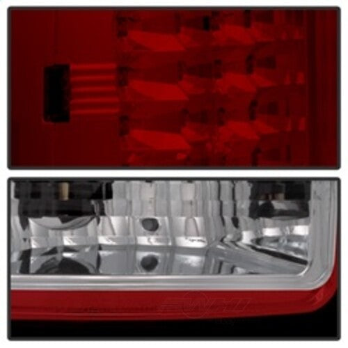 Spyder Auto (Spyder) LED Tail Lights - Red Clear 5014955 fits 2007-2013 GMC Sierra / 2007-2013 GMC Sierra 1500 / 2007-2014 GMC Sierra 2500 HD / 2011-2013 GMC Sierra 3500 HD