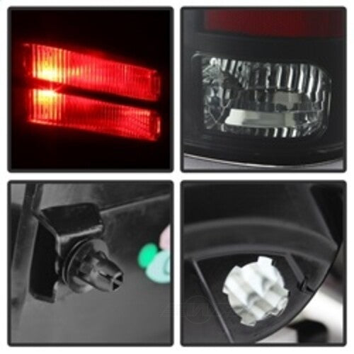 Spyder Auto (Spyder) LED Tail Lights - Black Smoke 5078124 fits 2009-2010 Dodge Ram 1500 / 2013-2015 Ram 1500 BIG HORN / 2011-2018 Ram 2500 / 2011-2018 Ram 3500