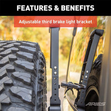 Load image into Gallery viewer, ARIES Jeep Wrangler JL Heavy-Duty Spare Tire Carrier 2563001 fits 2018-2019 Jeep Wrangler