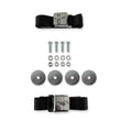 Load image into Gallery viewer, Scott Drake Seat Belt with Tri-Bar Running Horse Emblem Pair Black SB-BK-H fits 1964-1973 Ford Mustang