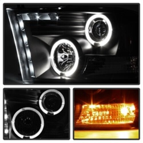 Spyder Auto (Spyder Signature) Projector Headlights - LED Halo - Black 5010032 fits 2009-2010 Dodge Ram 1500 / 2011-2018 Ram 1500 / 2011-2016 Ram 2500 / 2011-2016 Ram 3500