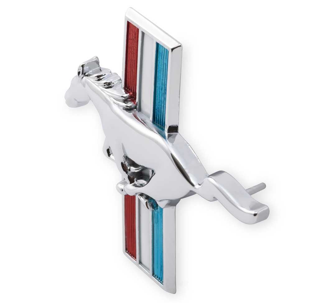Scott Drake Fender Emblem, Pin On, Running Horse, Driver Side C5ZZ-16229-B fits 1964-1966 Ford Mustang
