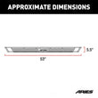 Load image into Gallery viewer, ARIES - AdvantEDGE 5-1/2" x 53" Black Aluminum Side Bars, Select 2556004 fits 1500 Ram